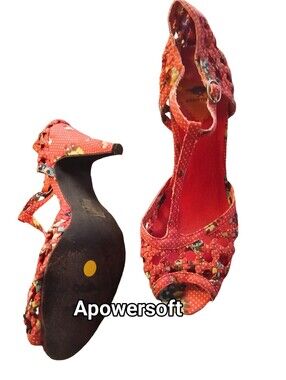 Retro Peep Toe T Strap Pumps